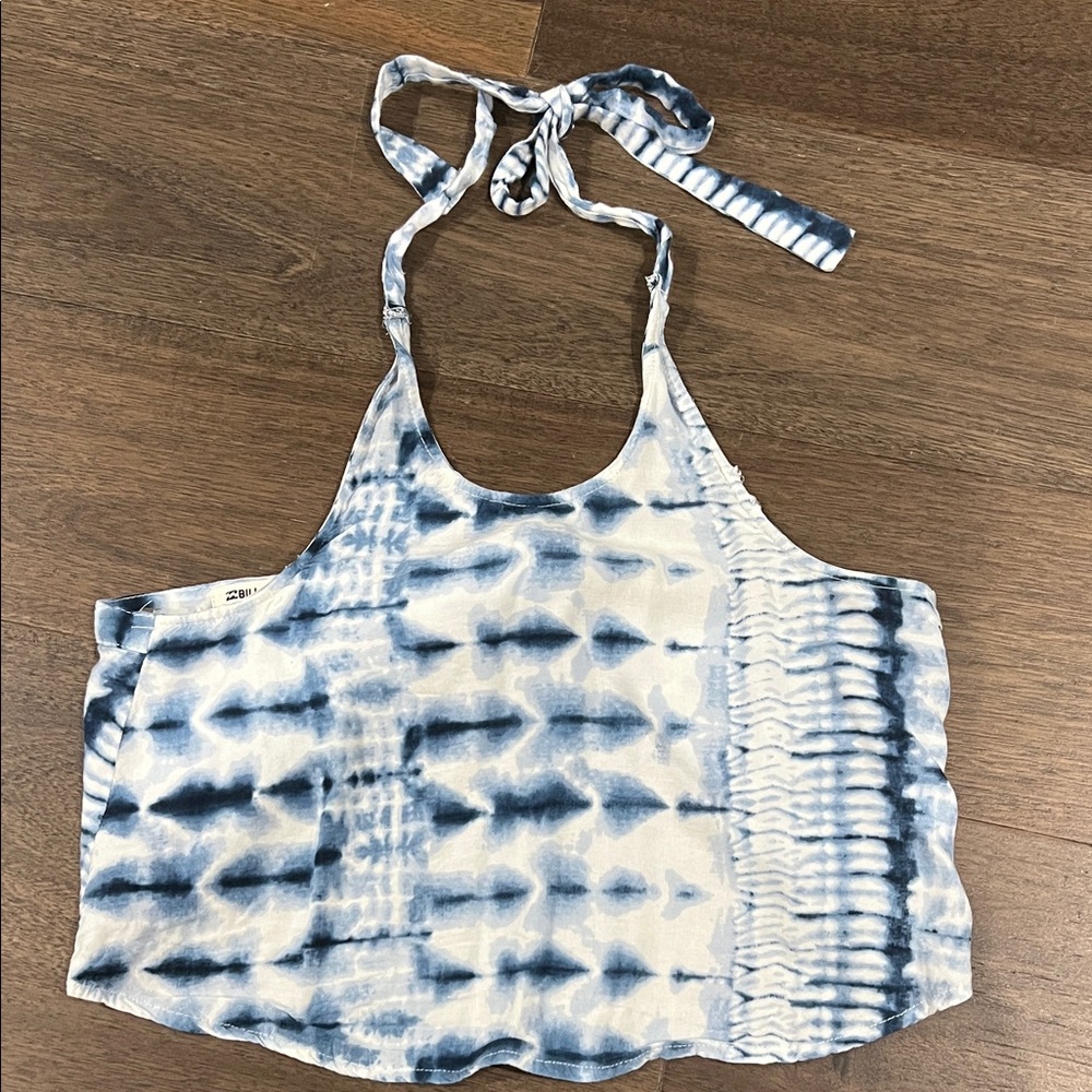 Billabong Tie Dye Halter Top Tie Back